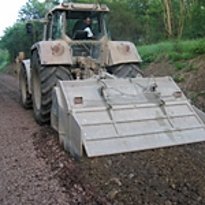 Baumaßnahmen am Radweg