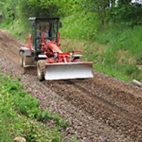 Baumaßnahmen am Radweg