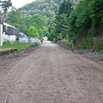 Baumaßnahmen am Radweg