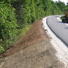 Baumaßnahmen am Radweg