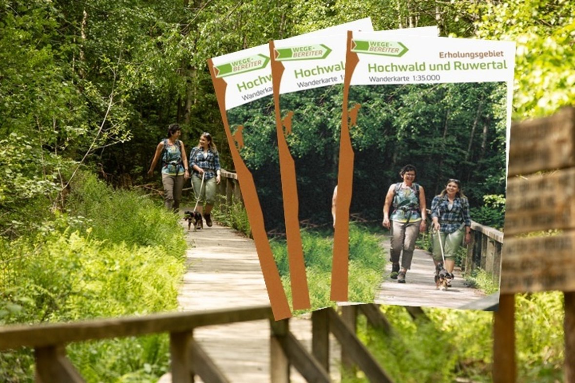 Neue Wanderkarte des Erholungsgebietes Hochwald