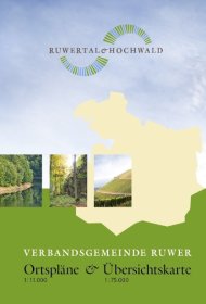 Titelblatt der Ortspläne & Übersichtskarte der Verbandsgemeinde Ruwer