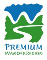 grün-blaues Logo der Premium Wanderregion