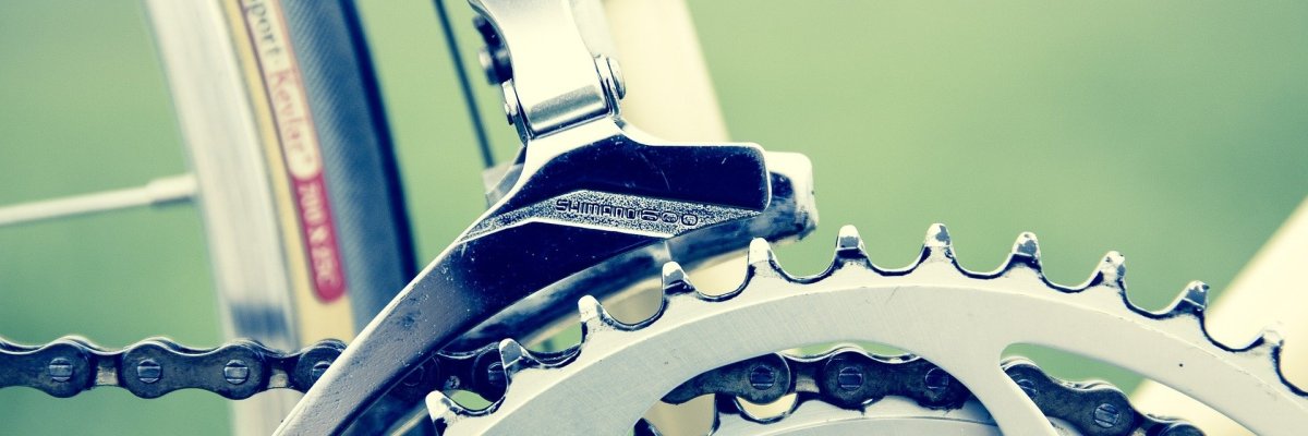 Zahnrad eines Rennrads