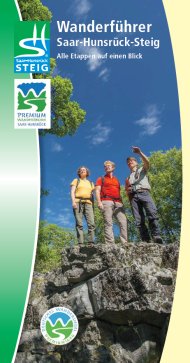 Titelseite des Wanderführers Saar-Hunsrück Steig