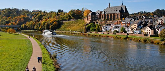 Die Saar und der Saarradweg